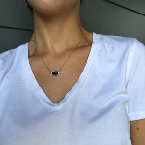 Kendra Scott Necklace Gold with Black Stone